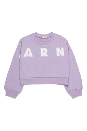 felpa in cotone lilla MARNI KIDS | M01193M00V00M612